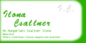 ilona csallner business card